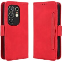 Чехол-книжка с карманами Deexe Wallet Stand для TECNO Camon 50 - Red: фото 1 из 15