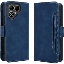 Чехол-книжка с карманами Deexe Wallet Stand для TECNO Pova 8 - Blue: фото 1 из 16