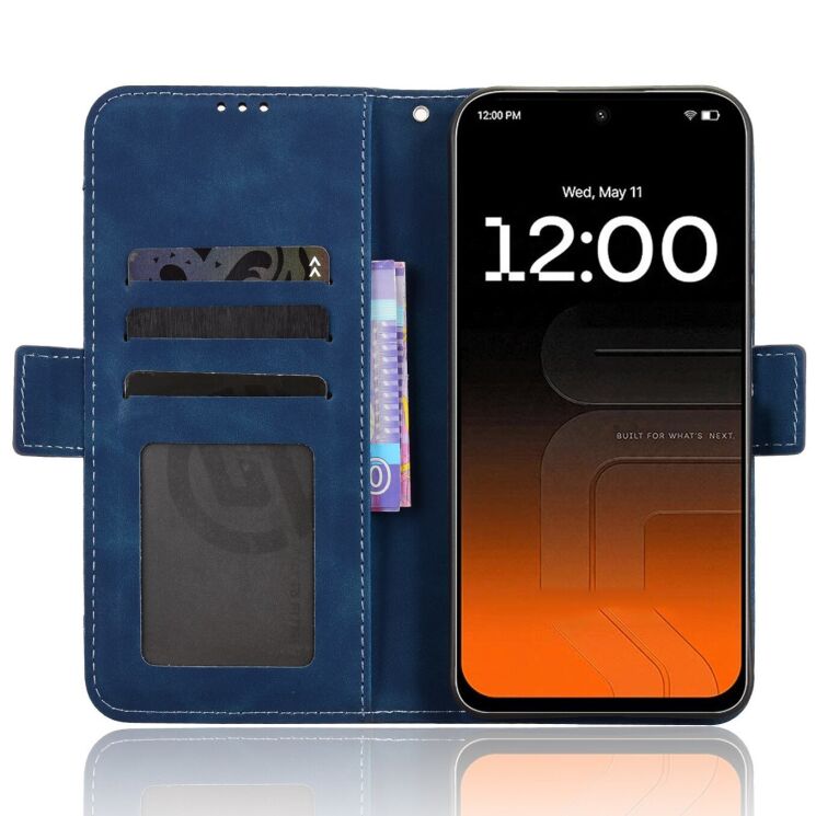 Чехол-книжка с карманами Deexe Wallet Stand для TECNO Pova 8 - Blue (432304L) Чехол-книжка с карманами Deexe Wallet Stand для TECNO Pova 8 - Blue: фото 4 из 16