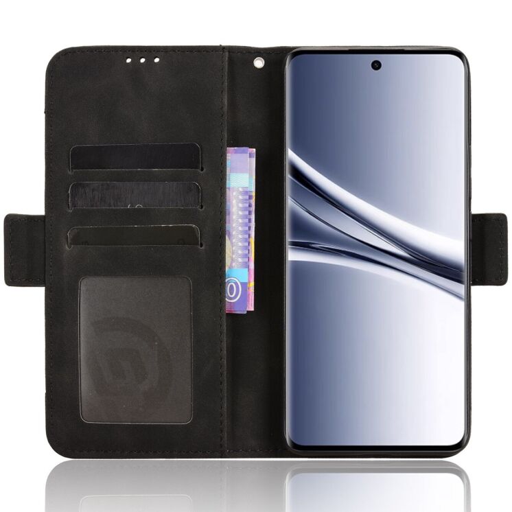 Чехол-книжка с карманами Deexe Wallet Stand для Xiaomi Redmi Note 15 (4G/5G) / Poco M8 5G - Black: фото 5 из 17