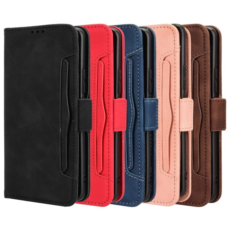 Чехол-книжка с карманами Deexe Wallet Stand для Xiaomi Redmi Note 15 (4G/5G) / Poco M8 5G - Black: фото 9 из 17