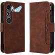 Чехол-книжка с карманами Deexe Wallet Stand для ZTE Nubia Neo 5 GT - Brown (432002Z)