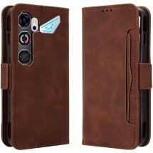 Чехол-книжка с карманами Deexe Wallet Stand для ZTE Nubia Neo 5 GT - Brown: фото 1 из 16