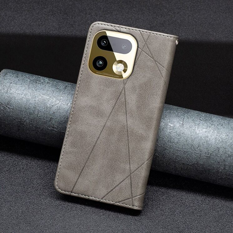 Чохол-книжка з кишеньками UniCase Geometric Pattern для Realme 16 Pro Plus - Grey (428519H) Чохол-книжка з кишеньками UniCase Geometric Pattern для Realme 16 Pro Plus - Grey: фото 6 з 10