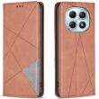 Чехол-книжка с карманами UniCase Geometric Pattern для Xiaomi Redmi Note 15 (4G/5G) / Poco M8 - Brown (404636Z)
