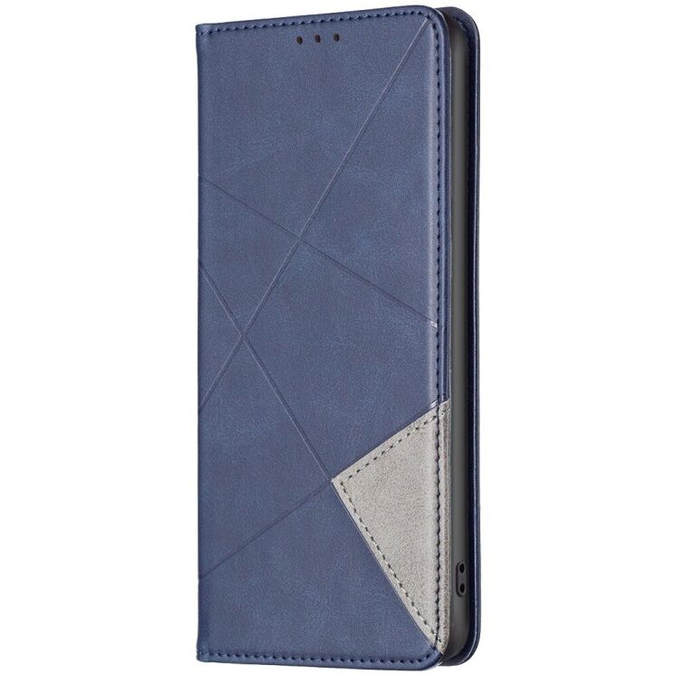 Чохол-книжка з кишеньками UniCase Geometric Pattern для Xiaomi Redmi Note 15 Pro - Blue: фото 2 з 10