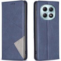 Чохол-книжка з кишеньками UniCase Geometric Pattern для Xiaomi Redmi Note 15 Pro - Blue: фото 1 з 10