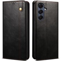 Чехол-книжка с карманами UniCase Leather Wallet для Samsung Galaxy A37 (A376) - Black: фото 1 из 8