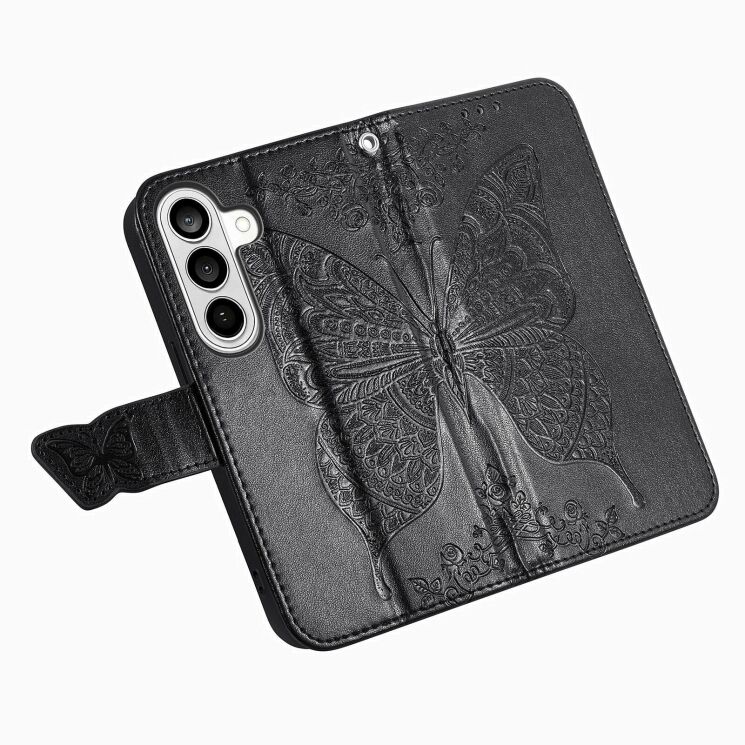 Чехол-книжка с рисунком UniCase Butterfly Pattern для Samsung Galaxy A57 (A576) - Black: фото 4 из 10