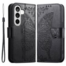 Чехол-книжка с рисунком UniCase Butterfly Pattern для Samsung Galaxy A57 (A576) - Black: фото 1 из 10