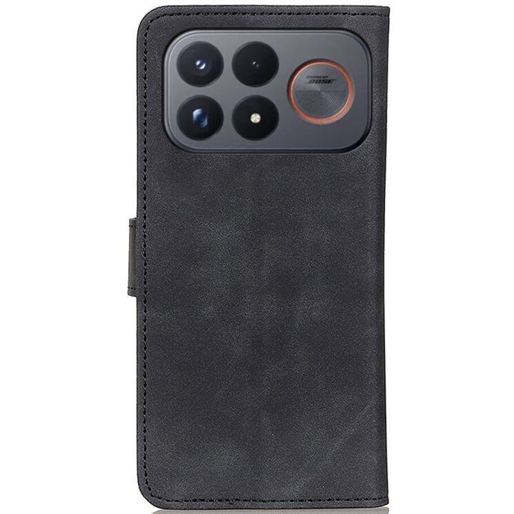 Чехол-книжка с застежкой KHAZNEH Retro Wallet для Xiaomi Poco F9 Ultra - Black: фото 6 из 9