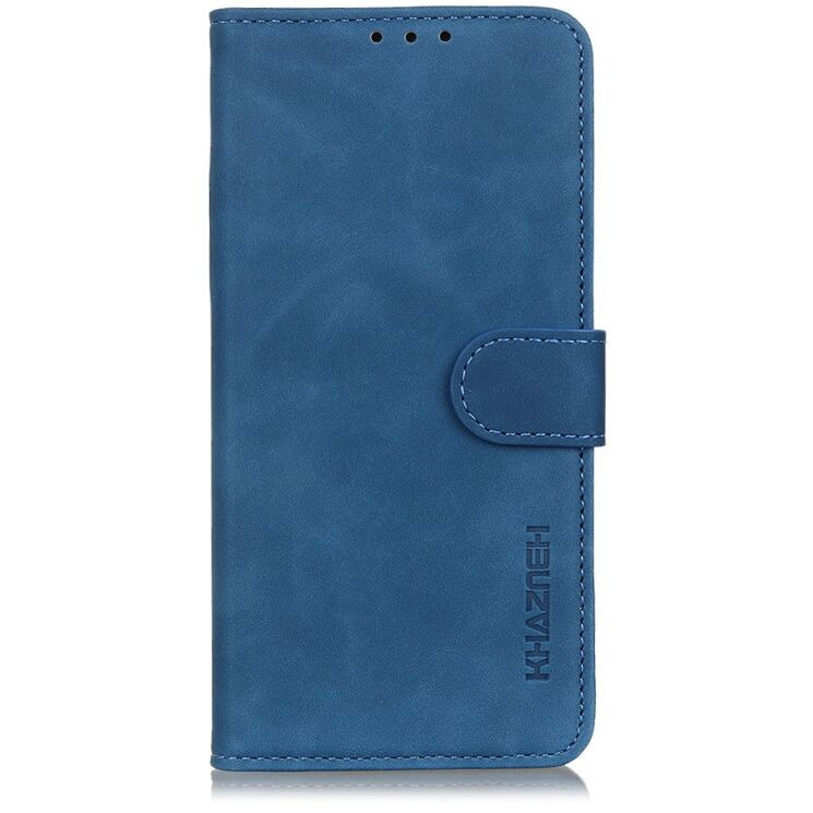 Чехол-книжка с застежкой KHAZNEH Retro Wallet для Xiaomi Redmi Note 15 5G / Poco M8 5G - Blue: фото 4 из 8