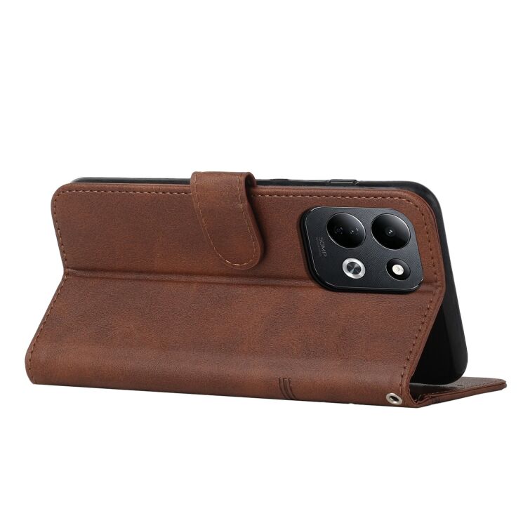 Чохол-книжка з застібкою UniCase Jet Cover для Xiaomi Poco C95 Pro - Brown: фото 2 з 10