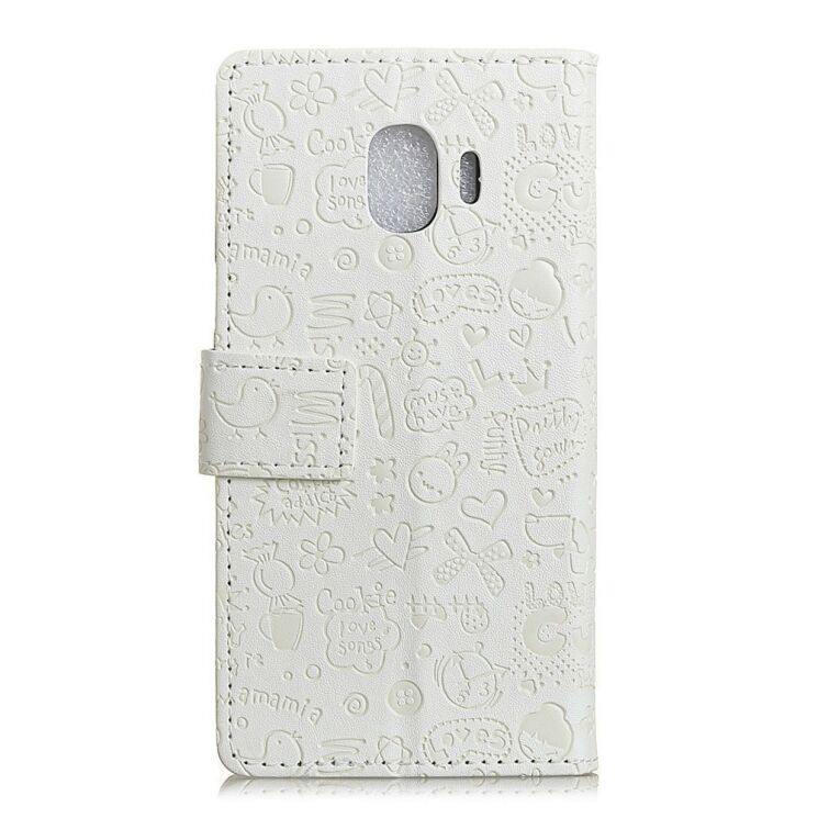 Чехол-книжка UniCase Graffiti Pattern для Samsung Galaxy J2 Core (J260) - White: фото 2 из 5
