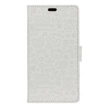 Чехол-книжка UniCase Graffiti Pattern для Samsung Galaxy J2 Core (J260) - White: фото 1 из 5