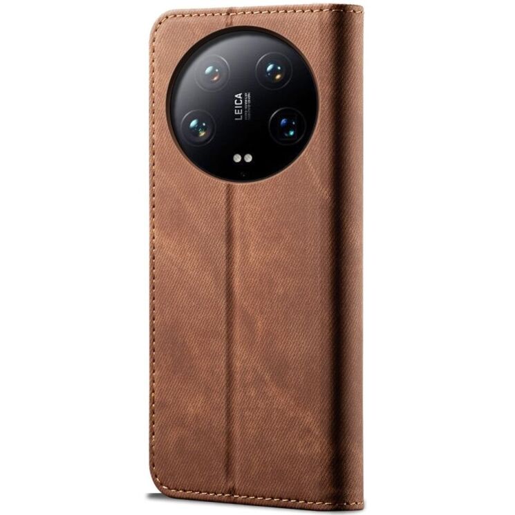 Чехол-книжка UniCase Jeans Wallet для Xiaomi 14 Ultra - Coffee: фото 6 из 6