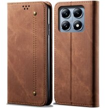 Чехол-книжка UniCase Jeans Wallet для Xiaomi 14T Pro - Coffee: фото 1 из 6