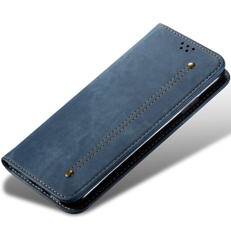 Чехол-книжка UniCase Jeans Wallet для Xiaomi Redmi Note 14 Pro Plus - Blue: фото 4 из 6