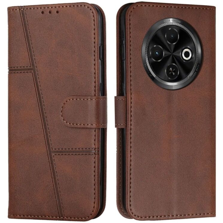 Чехол-книжка UniCase Jet Cover для TECNO Spark 30C - Brown: фото 1 из 10