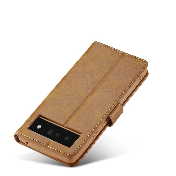 Чохол LC.IMEEKE Wallet Case для Google Pixel 6 Pro - Yellow: фото 8 з 10
