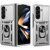 Чехол (PC+TPU) с подставкой Deexe Armor Shield (FF) для Samsung Galaxy Fold 8 Ultra - Silver: фото 1 из 11