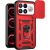 Чохол із захистом камери Deexe Armor Shield для Xiaomi Poco F9 Ultra - Red: фото 1 з 9