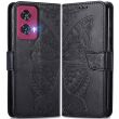 Чехол UniCase Butterfly Pattern для Motorola Edge 50 Fusion - Black (354231B)