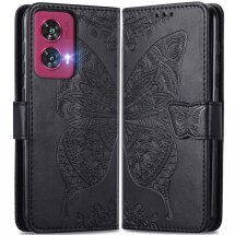 Чехол UniCase Butterfly Pattern для Motorola Edge 50 Fusion - Black: фото 1 из 8