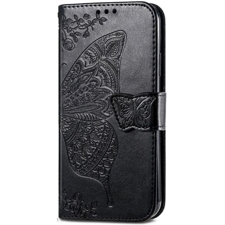 Чехол UniCase Butterfly Pattern для Motorola Edge 50 Fusion - Black: фото 4 из 8