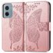 Чехол UniCase Butterfly Pattern для Motorola Moto G05 - Rose Gold (372731RG). Фото 2 из 14