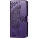 Чехол UniCase Butterfly Pattern для Motorola Moto G24 / G04 / G04s / E14 - Dark Purple (347827DV). Фото 4 из 8
