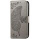 Чехол-книжка с рисунком UniCase Butterfly Pattern для Motorola Moto G52 / G82 - Grey (326822H). Фото 4 из 8