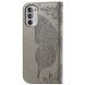 Чехол-книжка с рисунком UniCase Butterfly Pattern для Motorola Moto G52 / G82 - Grey (326822H). Фото 5 из 8