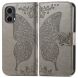 Чехол UniCase Butterfly Pattern для Motorola Moto G85 - Grey (357030H). Фото 1 из 6