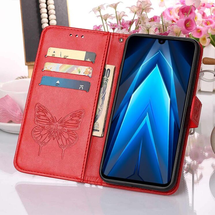 Чехол UniCase Butterfly Pattern для Tecno Spark 8P (KG7n) - Red: фото 4 из 7