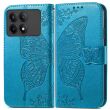 Чехол UniCase Butterfly Pattern для Xiaomi Poco X6 Pro - Blue (345838L)