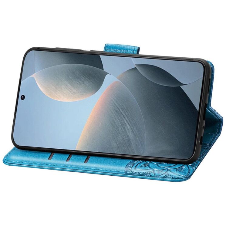 Чехол UniCase Butterfly Pattern для Xiaomi Poco X6 Pro - Blue: фото 3 из 5