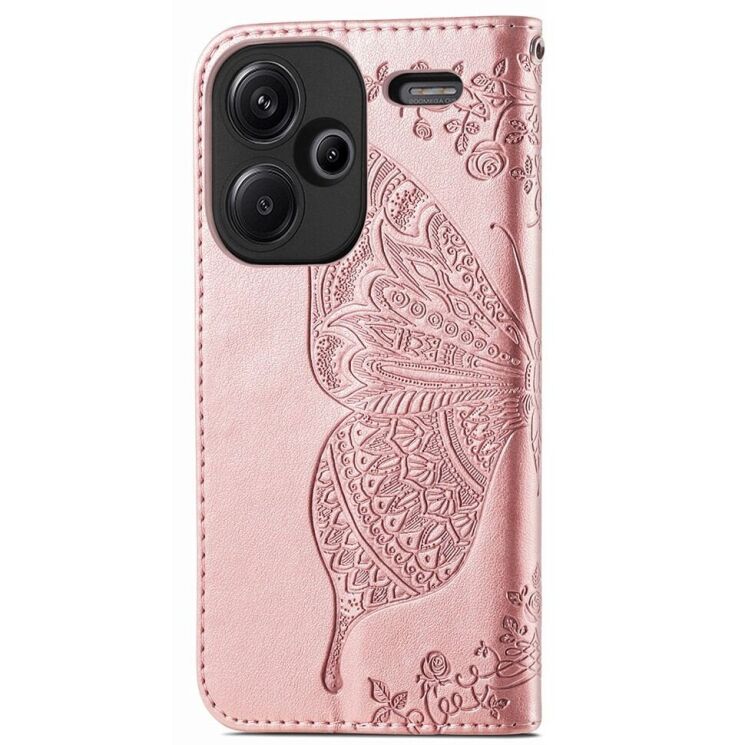 Чехол UniCase Butterfly Pattern для Xiaomi Redmi Note 13 Pro+ - Rose Gold: фото 6 из 6