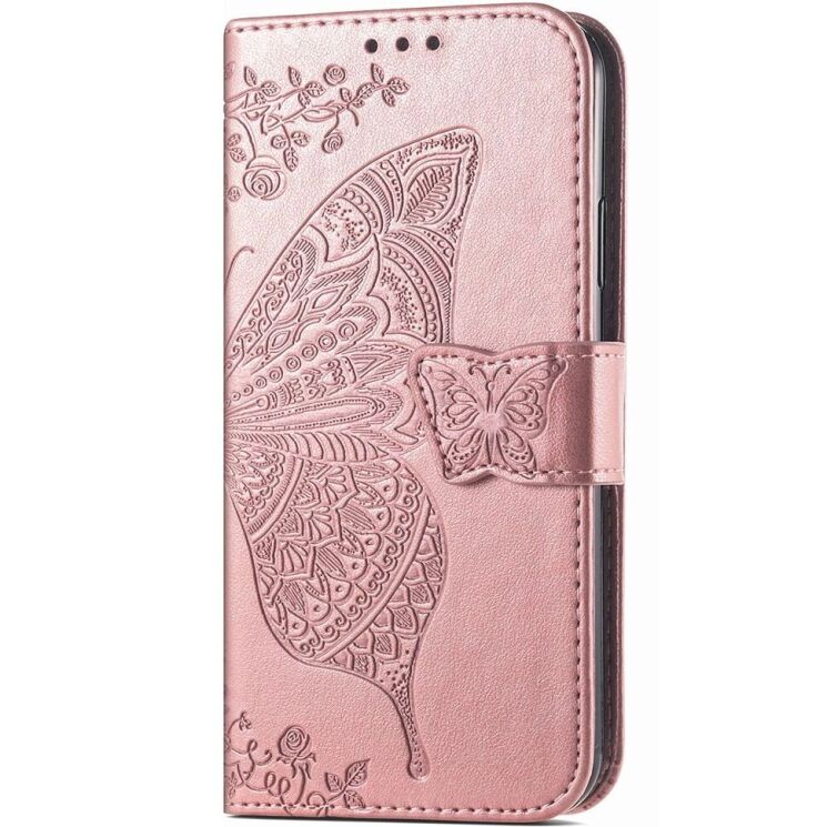 Чехол UniCase Butterfly Pattern для Xiaomi Redmi Note 13 Pro+ - Rose Gold: фото 5 из 6