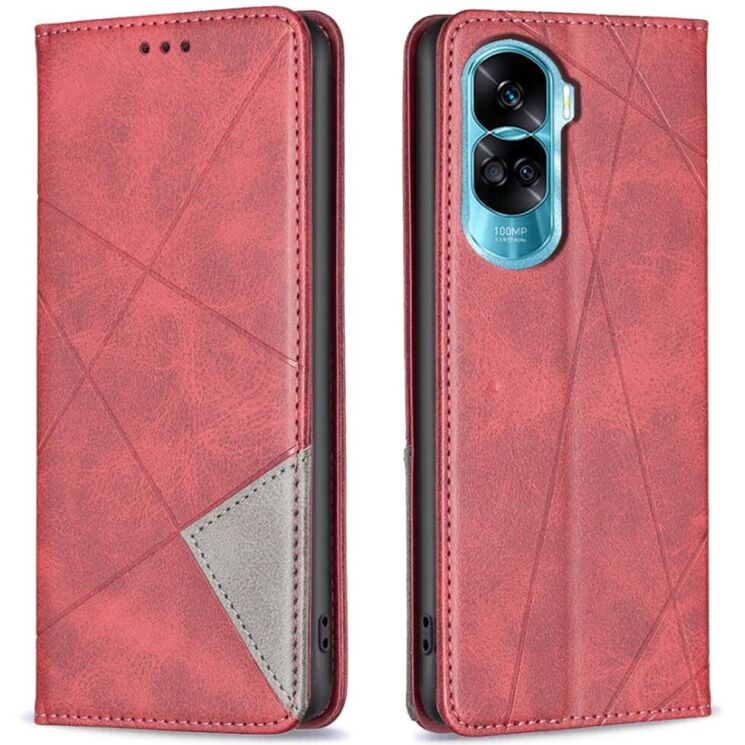 Чехол UniCase Geometric Pattern для Honor 90 Lite - Red: фото 1 из 7