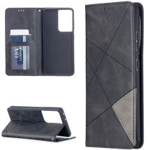 Чехол UniCase Geometric Pattern для Samsung Galaxy S21 Ultra (G998) - Black: фото 1 из 9