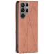 Чехол UniCase Geometric Pattern для Samsung Galaxy S25 Ultra (S938) - Brown (372219Z). Фото 3 из 6
