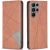 Чехол UniCase Geometric Pattern для Samsung Galaxy S25 Ultra (S938) - Brown: фото 1 из 6