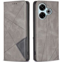 Чехол UniCase Geometric Pattern для Xiaomi Redmi 13 - Grey: фото 1 из 7
