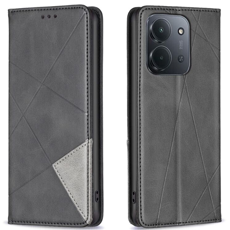 Чохол UniCase Geometric Pattern для Xiaomi Redmi 15C / Poco C85 - Black: фото 1 з 9