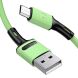 Дата-кабель USAMS US-SJ435 U52 USB to MicroUSB (2.1A, 1m) - Green (895668G). Фото 4 из 17