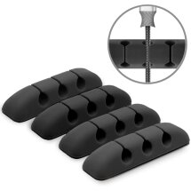 Держатель для кабелей Ringke Silicone Cable Organizer (8809688890727) - Black: фото 1 из 10