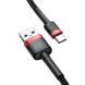 Кабель Baseus Cafule USB to Type-C (3A, 0.5m) CATKLF-A91 - Black / Red (895937BR). Фото 4 з 19