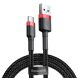 Кабель Baseus Cafule USB to Type-C (3A, 0.5m) CATKLF-A91 - Black / Red (895937BR). Фото 1 з 19