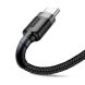 Кабель Baseus Cafule USB to Type-C (3A, 2m) CATKLF-CG1 - Black / Grey (896520B). Фото 3 з 18